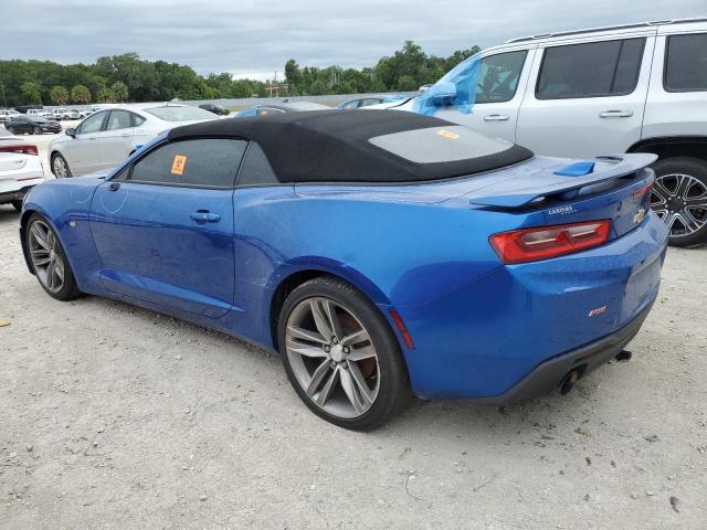 1G1FB3DX3J0175074 - 2018 CHEVROLET CAMARO LT BLUE photo 2