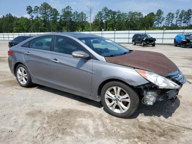 5NPEC4AC1BH248793 - 2011 HYUNDAI SONATA SE GRAY photo 4