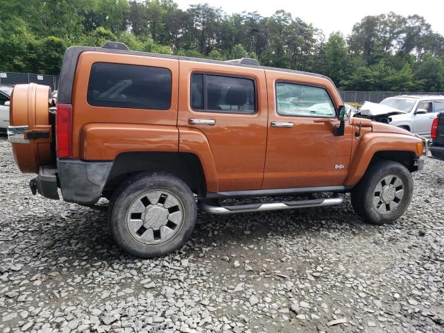 5GTDN13E178160294 - 2007 HUMMER H3 ORANGE photo 3