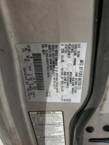 5LMEU68H75ZJ11874 - 2005 LINCOLN AVIATOR ვერცხლისფერი ფოტო 13