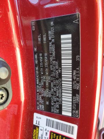 5TDGZRBH8NS574250 - 2022 TOYOTA HIGHLANDER XLE MAROON photo 13