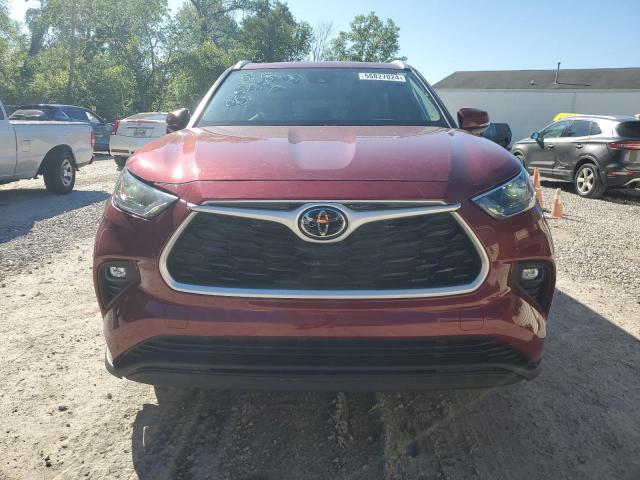 5TDGZRBH8NS574250 - 2022 TOYOTA HIGHLANDER XLE MAROON photo 5