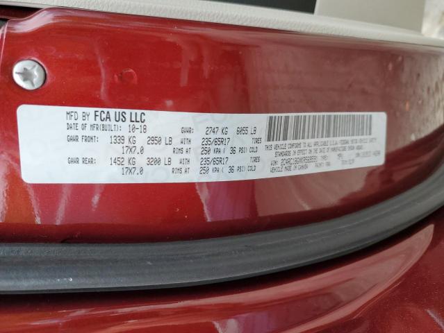 2C4RC1BGXKR569591 - 2019 CHRYSLER PACIFICA TOURING L 勃艮第红 照片 14