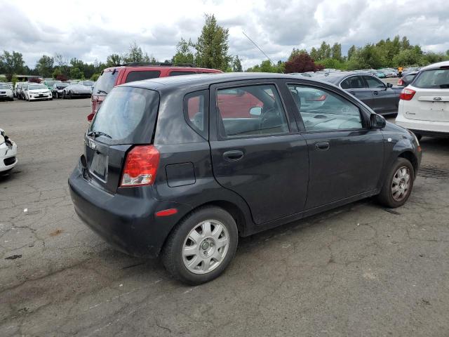 KL1TD62655B482165 - 2005 CHEVROLET AVEO BASE BLACK photo 3