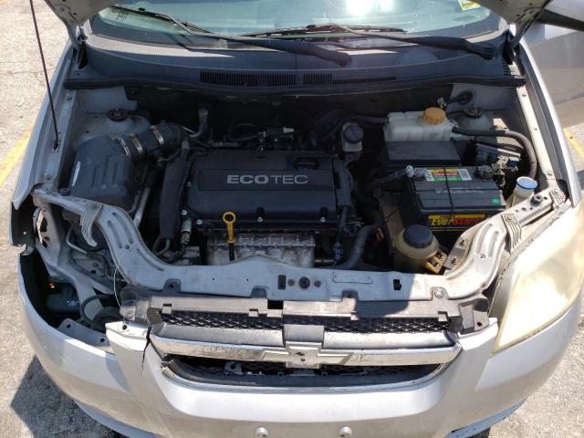 KL1TD5DE9AB072266 - 2010 CHEVROLET AVEO LS 银色 照片 11