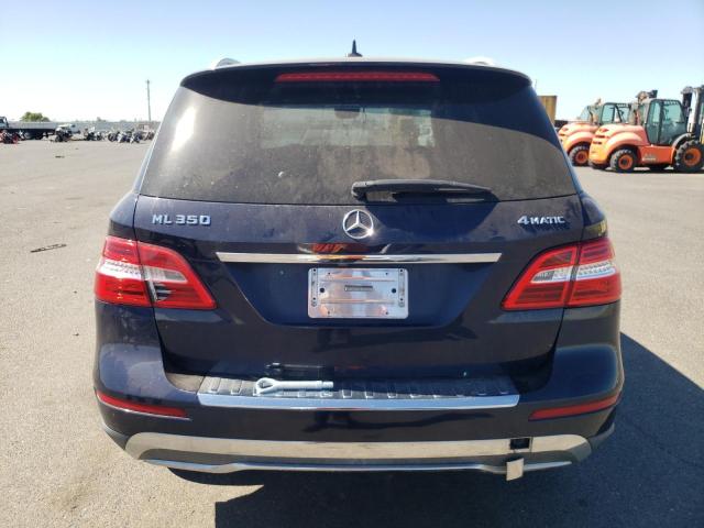 4JGDA5HB4CA016777 - 2012 MERCEDES-BENZ ML 350 4MATIC BLUE photo 6