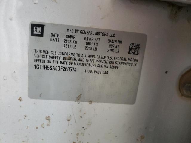 1G11H5SA0DF268574 - 2013 CHEVROLET MALIBU LTZ ვერცხლისფერი ფოტო 12