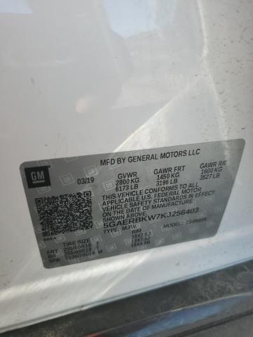 5GAERBKW7KJ256403 - 2019 BUICK ENCLAVE ESSENCE 白色 照片 12