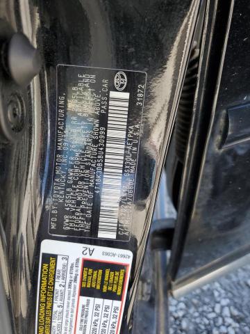 4T1BK3DB5BU430999 - 2011 TOYOTA AVALON BASE BLACK photo 12