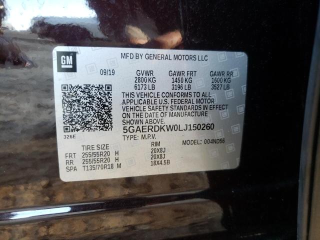 5GAERDKW0LJ150260 - 2020 BUICK ENCLAVE AVENIR PURPLE photo 13