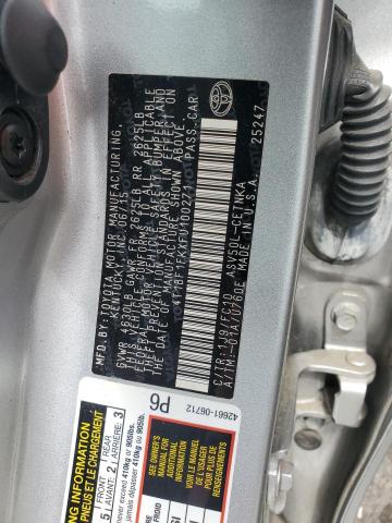 4T1BF1FKXFU100271 - 2015 TOYOTA CAMRY LE SILVER photo 12