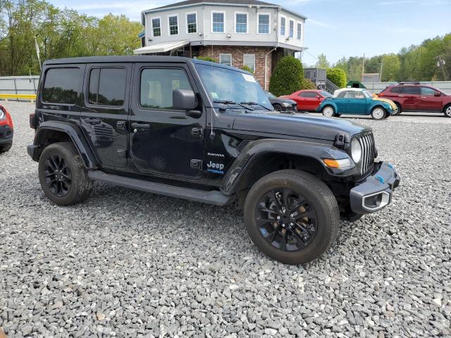1C4JJXP68NW232337 - 2022 JEEP WRANGLER U SAHARA 4XE BLACK photo 4