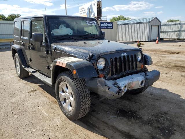 1C4BJWEG6CL121441 - 2012 JEEP WRANGLER U SAHARA BLACK photo 1