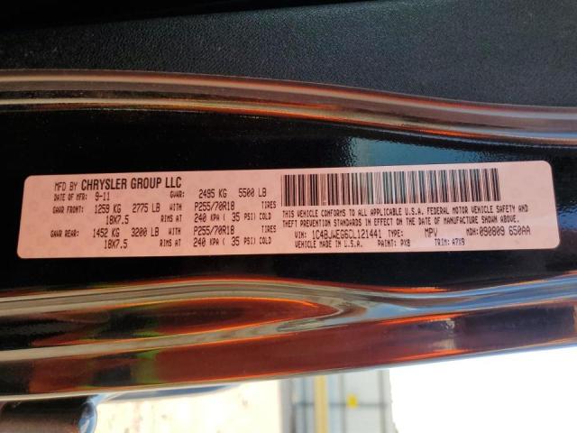 1C4BJWEG6CL121441 - 2012 JEEP WRANGLER U SAHARA BLACK photo 10