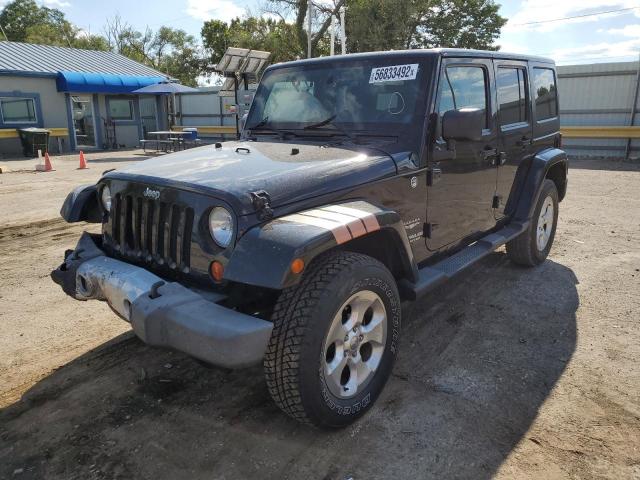 1C4BJWEG6CL121441 - 2012 JEEP WRANGLER U SAHARA BLACK photo 2