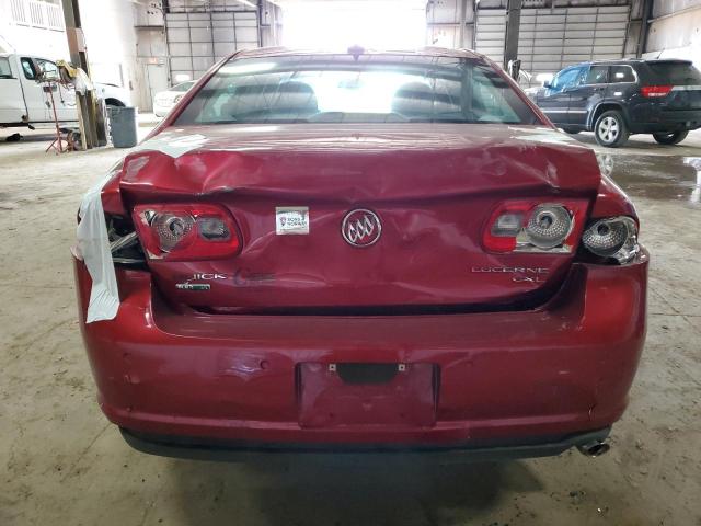 1G4HC5EM4AU125236 - 2010 BUICK LUCERNE CXL RED photo 6