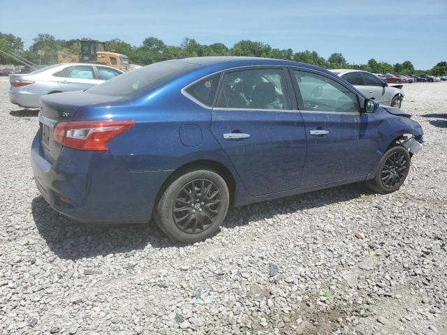 3N1AB7AP8HY360169 - 2017 NISSAN SENTRA S BLUE photo 3