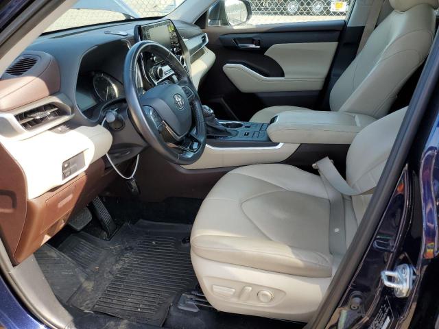5TDGZRBHXMS528272 - 2021 TOYOTA HIGHLANDER XLE Mavi foto 7