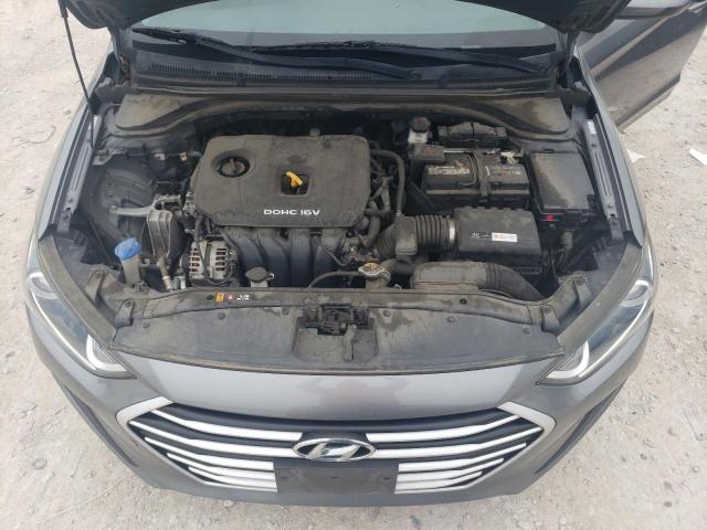 KMHD84LF9HU154823 - 2017 HYUNDAI ELANTRA SE GRAY photo 11