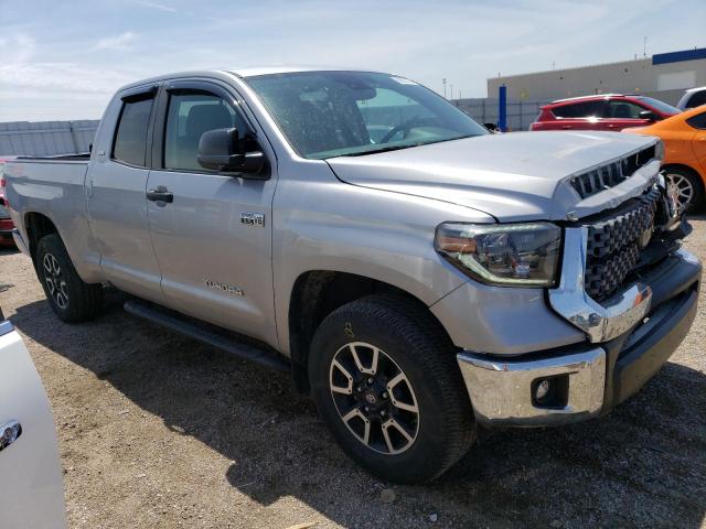 5TFUY5F18LX880870 - 2020 TOYOTA TUNDRA DOUBLE CAB SR/SR5 SILVER photo 4