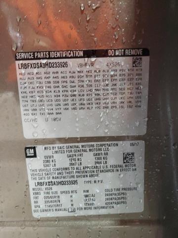 LRBFXDSA3HD233926 - 2017 BUICK ENVISION ESSENCE أسمر صورة 13