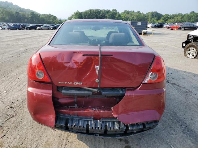 1G2ZF57B184282863 - 2008 PONTIAC G6 VALUE LEADER BURGUNDY photo 6