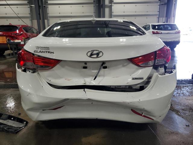 5NPDH4AE3DH436085 - 2013 HYUNDAI ELANTRA GLS WHITE photo 6