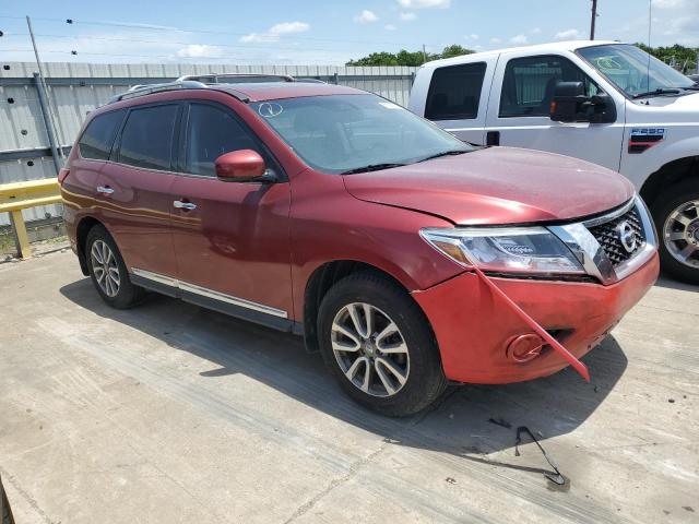 5N1AR2MM3DC602037 - 2013 NISSAN PATHFINDER S RED photo 4