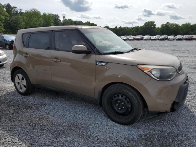 KNDJN2A23F7124703 - 2015 KIA SOUL TAN photo 4