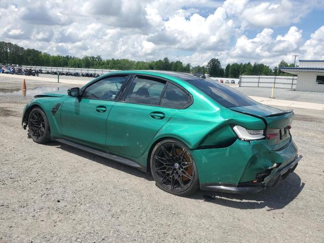 WBS43AY05NFN12563 - 2022 BMW M3 COMPETITION GREEN photo 2