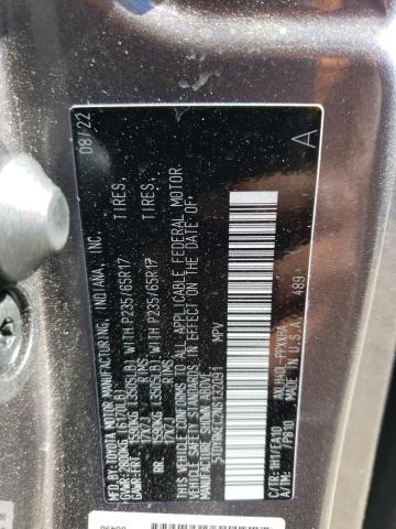 5TDYRKEC2NS132091 - 2022 TOYOTA SIENNA XLE GRAY photo 13