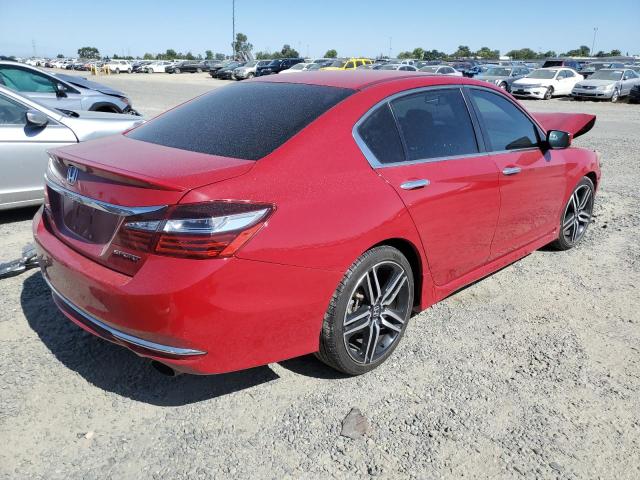 1HGCR2F54HA047718 - 2017 HONDA ACCORD SPORT RED photo 3