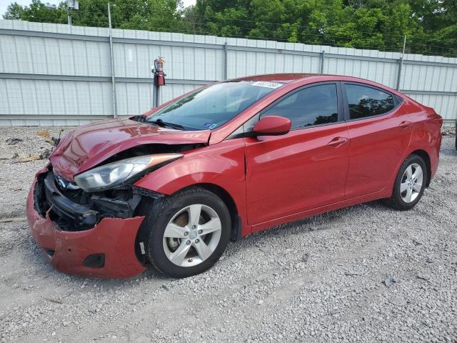 KMHDH4AE0DU952275 - 2013 HYUNDAI ELANTRA GLS RED photo 1