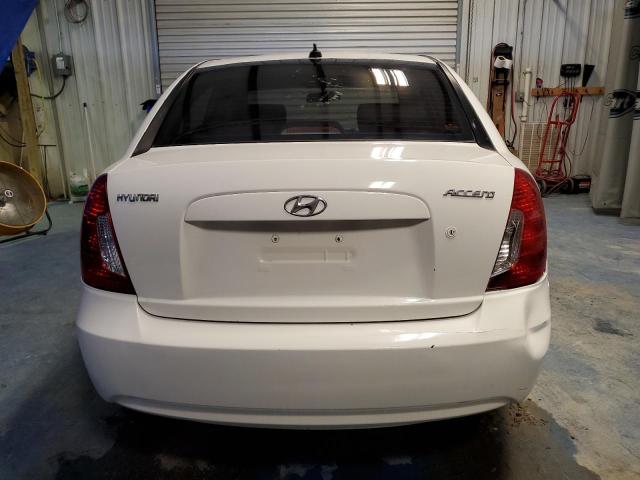 KMHCN46CX9U289154 - 2009 HYUNDAI ACCENT GLS WHITE photo 6