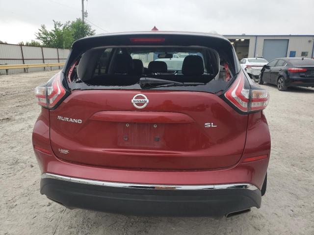 5N1AZ2MG4GN125749 - 2016 NISSAN MURANO S RED photo 6