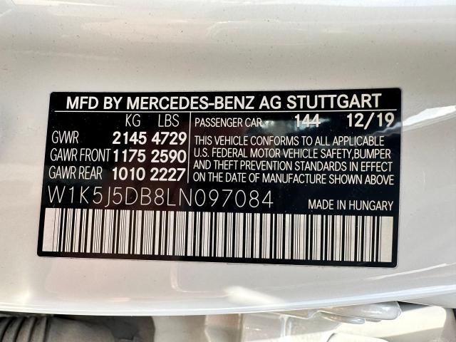 W1K5J5DB8LN097084 - 2020 MERCEDES-BENZ CLA 45 AMG WHITE photo 10