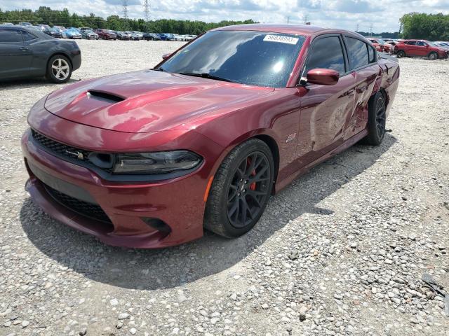 2C3CDXGJ6KH727414 - 2019 DODGE CHARGER SCAT PACK MAROON photo 1