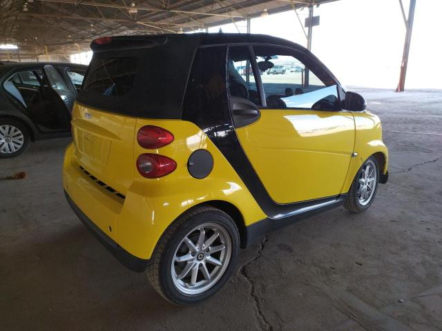 WMEEK31X48K145945 - 2008 SMART FORTWO PASSION YELLOW photo 3