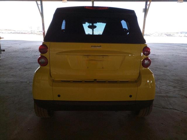 WMEEK31X48K145945 - 2008 SMART FORTWO PASSION YELLOW photo 6