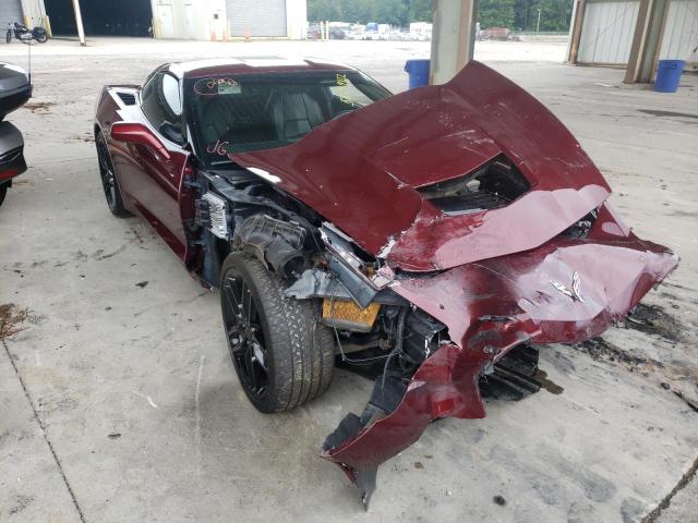 1G1YB2D76K5112283 - 2019 CHEVROLET CORVETTE STINGRAY 1LT MAROON photo 1