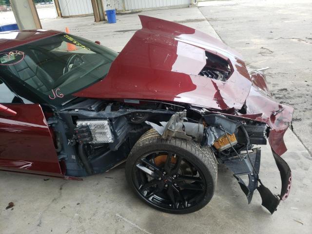 1G1YB2D76K5112283 - 2019 CHEVROLET CORVETTE STINGRAY 1LT MAROON photo 9