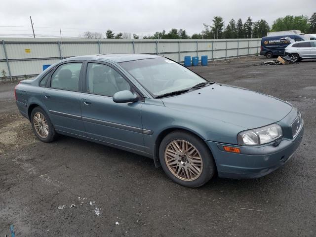 YV1TS91D121251176 - 2002 VOLVO S80 T6 TURBO TEAL photo 4