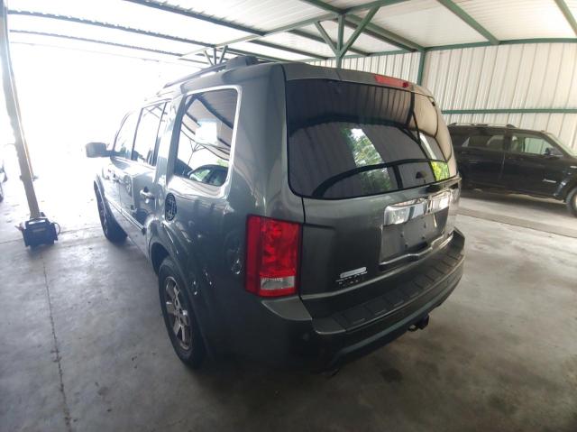 5FNYF38989B026138 - 2009 HONDA PILOT TOURING GRAY photo 3