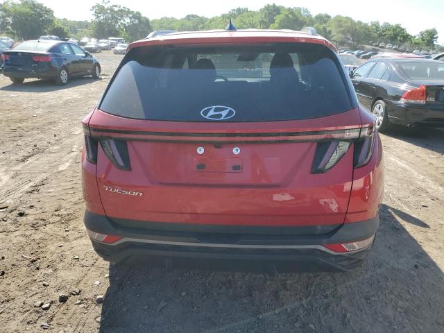 5NMJF3AE6NH131486 - 2022 HYUNDAI TUCSON SEL RED photo 6