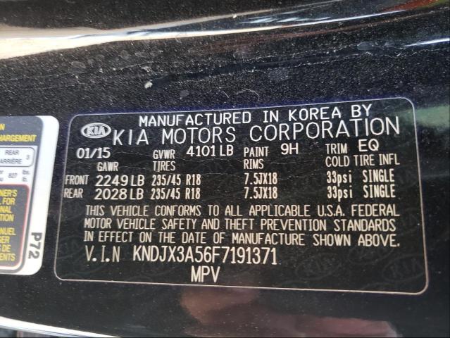 KNDJX3A56F7191371 - 2015 KIA SOUL ! BLACK photo 10