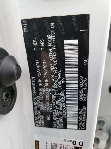 JTEBU5JR8H5426939 - 2017 TOYOTA 4RUNNER SR5/SR5 PREMIUM 白色 照片 12