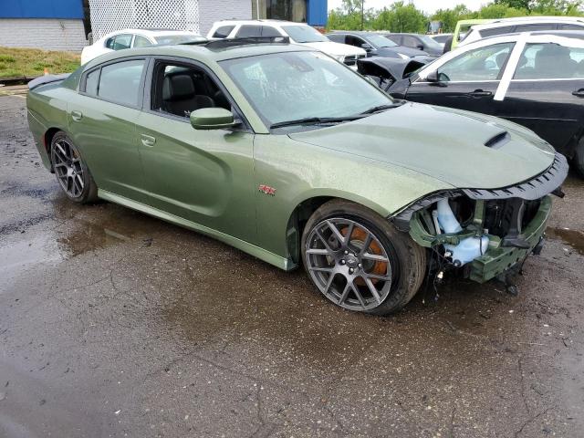 2C3CDXGJ4KH621852 - 2019 DODGE CHARGER SCAT PACK GREEN photo 4