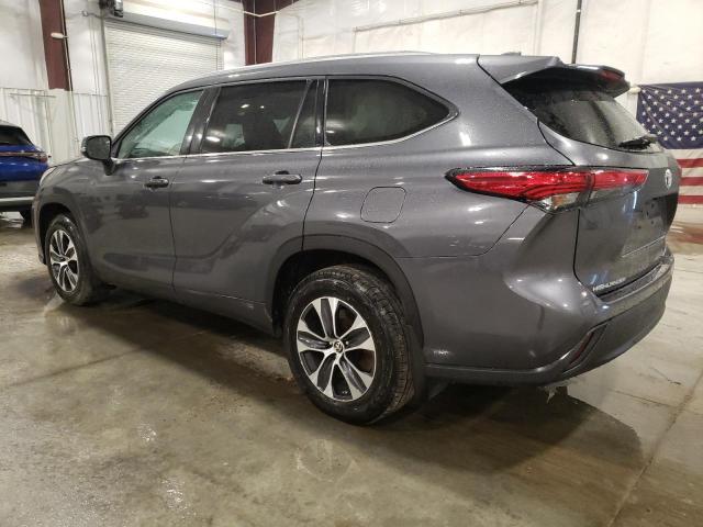 5TDGZRBHXLS025629 - 2020 TOYOTA HIGHLANDER XLE GRAY photo 2