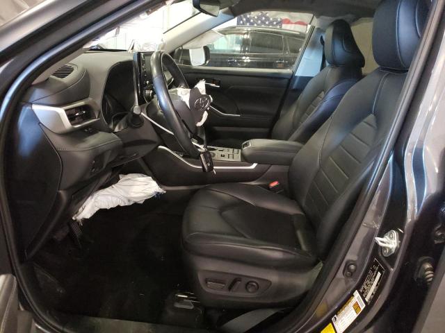 5TDGZRBHXLS025629 - 2020 TOYOTA HIGHLANDER XLE GRAY photo 7
