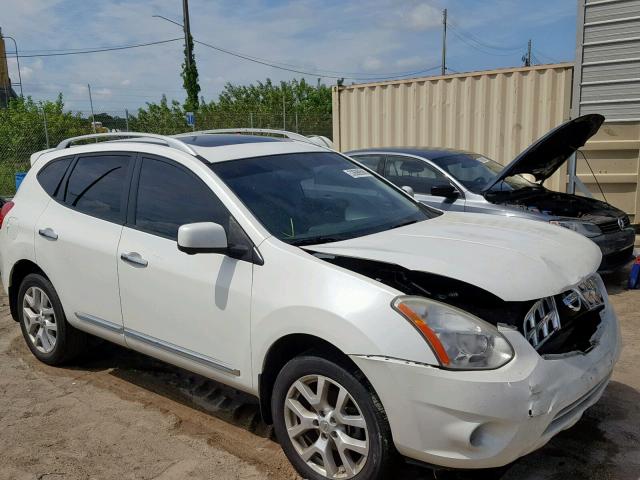 JN8AS5MTXDW513831 - 2013 NISSAN ROGUE S WHITE photo 1